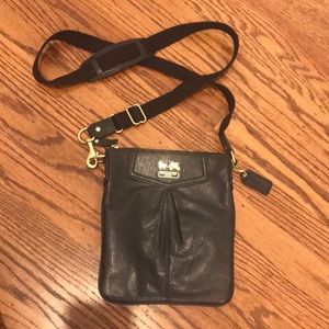 Coach leather black crossbody purse